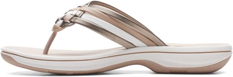 Clarks womens Breeze Coral Flip-Flop - View 8