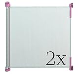 Gaterol Active Lite Rosa (pack doble) – barrera de seguridad enrollable para escaleras y vanos de hasta 140 cm