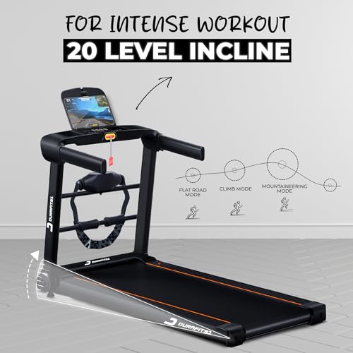 Image of Ace Pro Multifunction 4.5 HP Peak BLDC Motorized Treadmill | 20 Level Auto Incline | 16 Km /Hr Max Speed | 120 Kg Max User Weight| Bluetooth Speaker | Wynd app | Home use