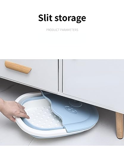 Bañera Plegable Portátil para Pies para Remojar con Acupresión Azul miniatura 7