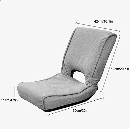 Chaise de sol pliable et réglable jaune pour salon et lecture