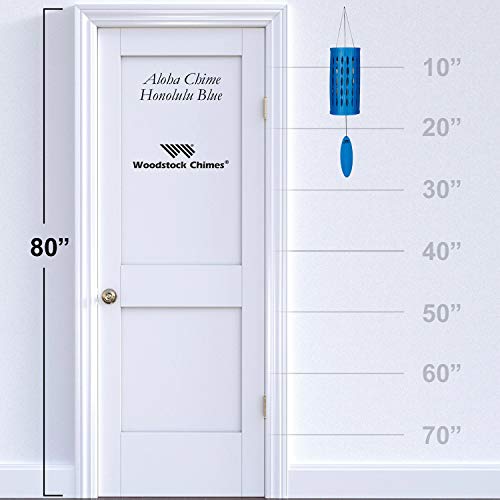 Woodstock Chimes Signature Collection, Aloha Chime, 28'' Honolulu Blue Decor Designs - Coastal Gifts Wind Chimes For Outdoor, Patio, Home Or Garden Décor (Achb) #TOP2
