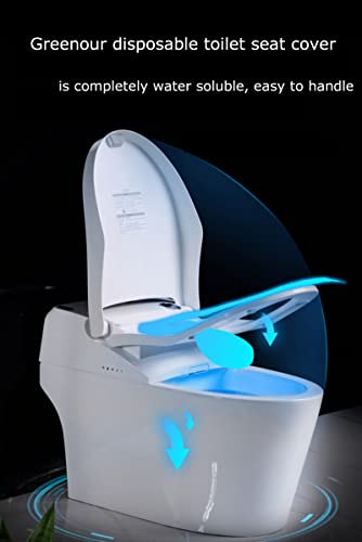 Greenour GRTSCW Toilet Seat Covers Disposable Flushable Paper Toilet Seat Cover For Adults And Kids, Great For Hotel, Business And Commercial thumb #1