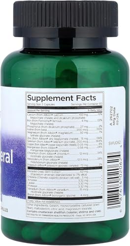 Swanson Ultra Albion Multi-Mineral with Iron, 120 Capsules - Image 2