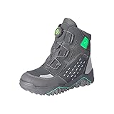 RICOSTA Jungen Stiefel Ice,Kinder Boots,WMS:Mittel,lose Einlage,Sympatex,BOA-Drehverschluss,Schnellverschluss,wasserdicht,Grigio/grau (450),38 EU
