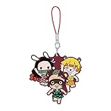 鬼滅の刃 滅！カプセルラバーマスコット8 [3.ポン治郎＆ピョン子＆チュウ逸](単品) ガチャガチャ カプセルトイ