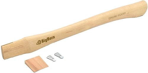 Miniatura 2 de BIG HORN 15105 Mango de martillo de repuesto de nogal canadiense (curvado) que reemplaza el mango de martillo Dalluge 3750 y el martillo de cuerno