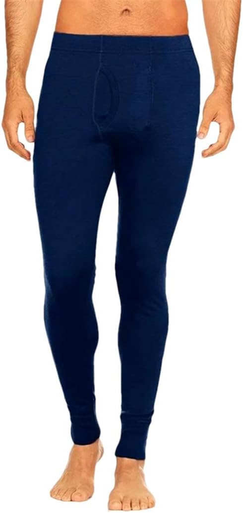 Men's 100% Merino Wool Long Johns Thermal Underwear Pants Base Layer Bottoms Warm Pants