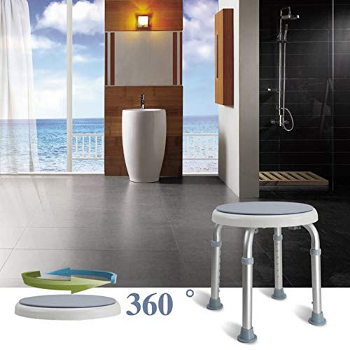 Sedile Doccia Regolabile In Altezza Sgabello Doccia Ergonomico Piedini Antiscivolo Carico Alluminio Hdpe Bianco Max 136 Kg 85382601