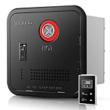 RV Tankless Water Heater, 65000 BTU RV Instant Hot Water Heater with 16x16 inch Black Door and Remote Controller, DC 12V CSA Certificated, Propane-Powered, Compatible with all RVs