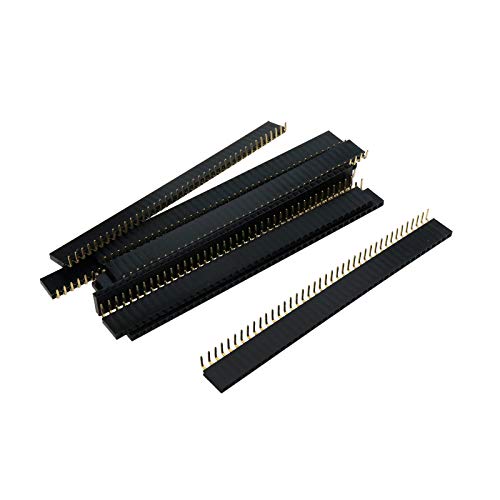 Xiaoyztan 10Pcs 40-Pin Right Angle Female Header 2.54mm