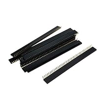Xiaoyztan 40 Pin Right Angle PCB Female Headers, 2.54mm Pitch Connectors,Pack of 10