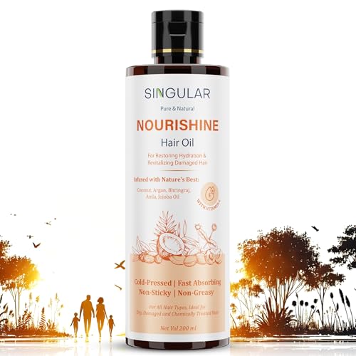 Singular Nourishine Hair Oil | Lightweight & Non-Greasy | Argan &...
