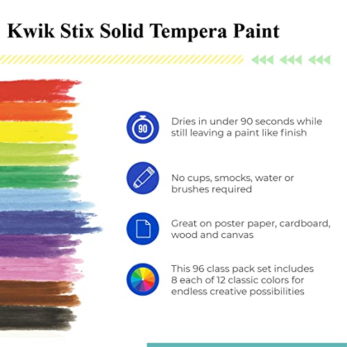 The Pencil Grip Kwik Stix Solid Tempera Paint, Super Quick Drying, 96 Pack (Tpg-696) #TOP3