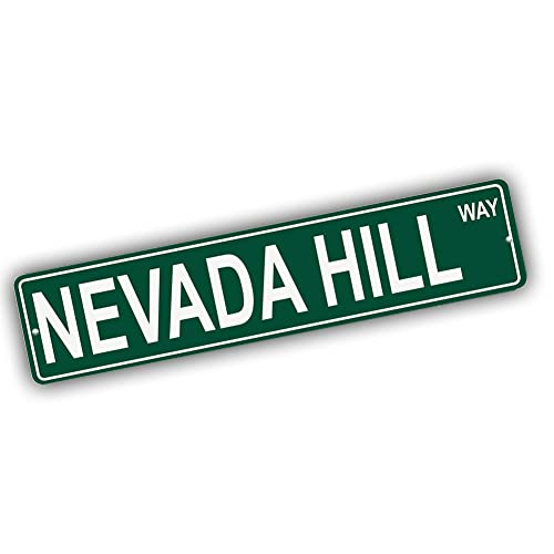 Brotherhood Aluminum Street Sign for Nevada Hill - Colorado Man Cave Decor