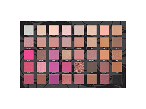 W7 Love Fest Pressed Pigment Palette - 40 Playful Party Colors With Matte, Shimmer, Glitters - Flawless Long-Lasting Bold Makeup #TOP2