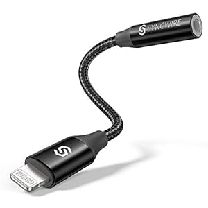 Syncwire Adapter voor iPhone Lightning naar 3,5mm Jack – [Apple MFi-gecertificeerd] Compatibel met iPhone 11 Pro Max/Xs…