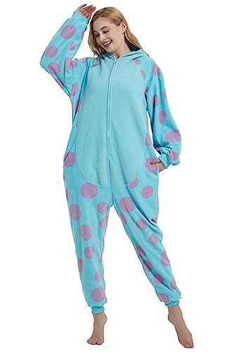 HvnTjvn Adult Onesie Animal Jumpsuit Unisex One-Piece Pajamas Cosplay Costume Sleepwear for Halloween christmas Women Men M