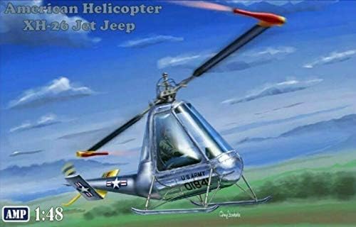 Completed model kit box art showing the XH-26 Jet Helicopter