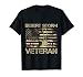 Patriotic Desert Storm Veteran Distressed Flag US Camouflage T-Shirt