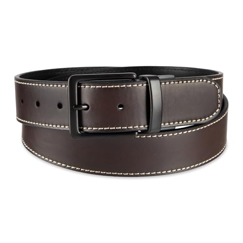 Image of Levi's Leather Men's Levis 40Mm Reversible Belt With Brushed Silver Buckle