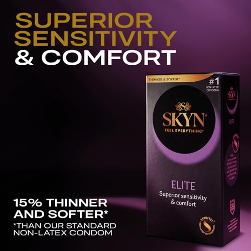 Image of SKYN Elite, 10 Count, Ultra-Thin, Lubricated Latex-Free Condoms