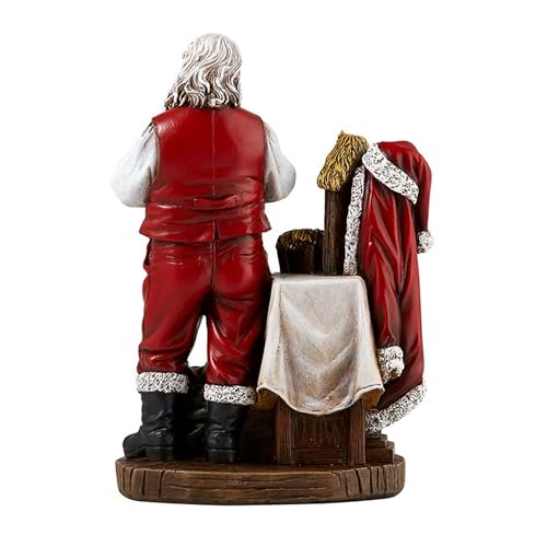 Religious Gifts Adoring Santa Claus with Infant Jesus Christ Rein Christmas Statue, 8 Inch by Avalon Gallery - Used condition - Image 2