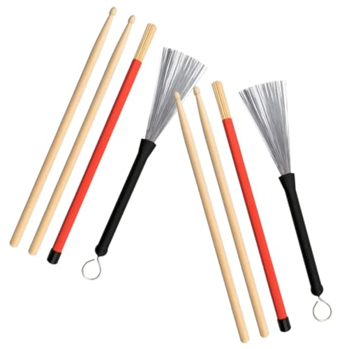 Levemolo Set de Baquetas de Maple y Cepillo para Percusión miniatura 1