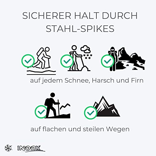 Inook AXM Schneeschuhe mit Steighilfe für Schuhgrößen 36-47