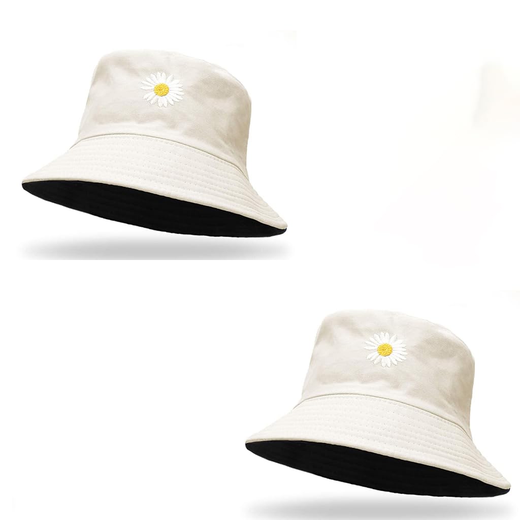 PALAY Women Bucket Hat Foldable Cotton Sun Beach Hat Fisherman Hat Casual Outdoor Cap Lovely Bomber Hats for Women Men Boy...