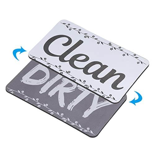 PATIKIL Dirty Clean Geschirrspüler-Magnet, Geschirrspüler, Kühlschrank, Küche, Organisation, sauberes schmutziges Schild, Magnet, Grau, Weiß