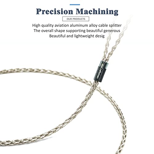 GUCraftsman 6N Single Crystal Silver Upgrade Headphone Cable 3.5mm/4.4mm/4Pin XLR Cable for Focal Clear MG Elegia Stellia Elear Clear Pro MG Celestee Elex Radiance (4.4mm Plug) by GUCraftsman - Image 3