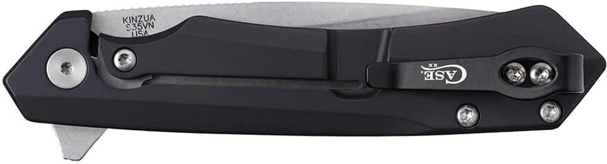 CASE XX Kinzua Frame Lock 64665 Knife S35VN Stainless Steel and Black Aluminum Pocket Knives