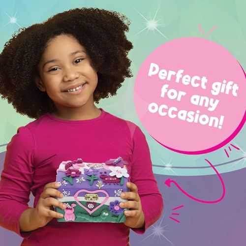 PURPLE LADYBUG Decorate Your Own Jewellery Box - Creative Gift for 6 Year Old Girl - Craft Sets for Girls Ages 6+ - Birthday Presents for Girls - Christmas Gifts for Kids (Clay) - Image 5