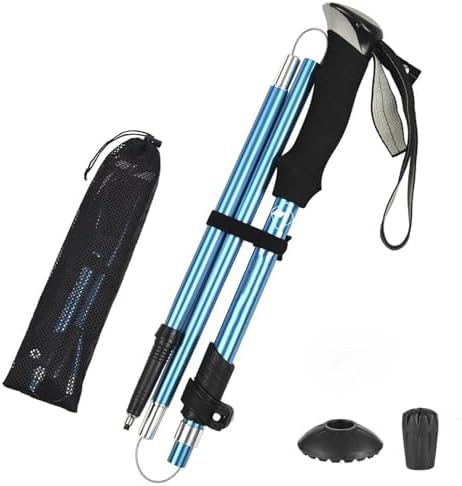 HyMark Trekking Hafif Katlanabilir 105-125cm Dağcı Doğa Kamp Yürüyüş Tırmanma Batonu - Görsel 1