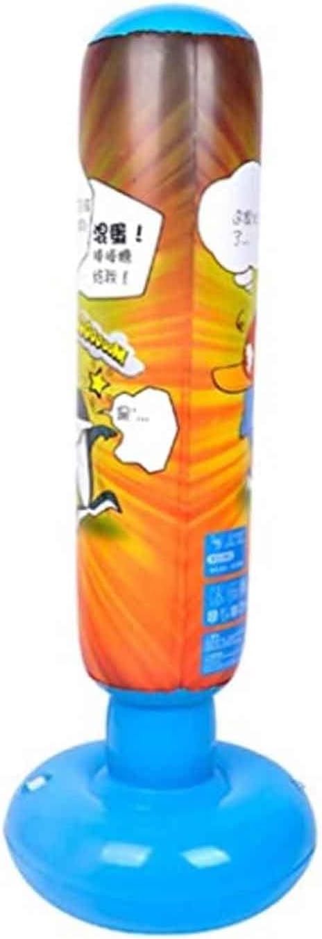 Punching Bag, Reflex Bag Boxing for Adults Kids, Unisex Children Tumbler Punching Bag Fitness Inflatable Kids Sandbag Home Gym Fitness Boxing Fight Training Stress Relief Toy