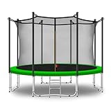 Baunsal® Trampolin Outdoor Ø 366 cm (JS-IN) hellgrün als Komplettset...