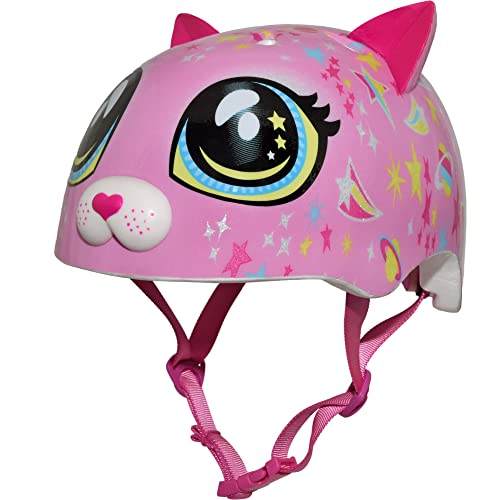 Casco infantil Raskullz Astro Cat para paseos seguros en bicicleta y patinete de niñas