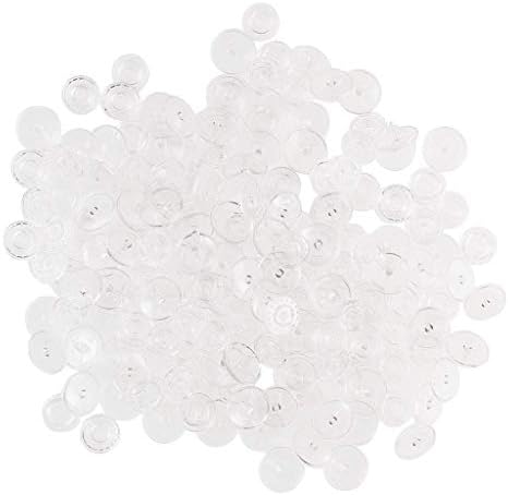 BetterJonny 100 Sets Clear KAM Snaps, Size 20 T5 Resin Plastic Snaps Buttons Fasteners Punch Poppers for Clothing Crafts