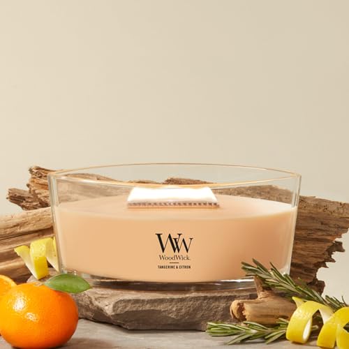 Image of Woodwick Tangerine & Citron Ellipse Candle