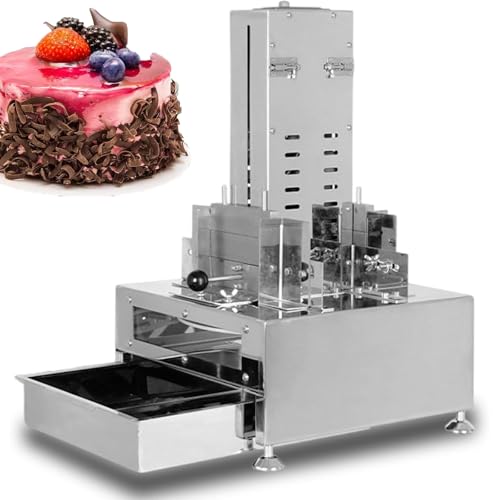 Máquina de afeitar de chocolate, afeitadora de trufas de acero inoxidable de 120 W con velocidad ajustable y tratamiento térmico para chips de chocolate perfectamente rebanados