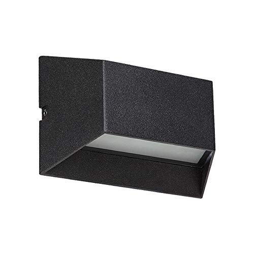 Lampe murale extérieure LED noire applique étanche corridor et escalier