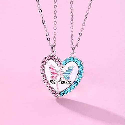 2 Collares De Corazón Magnético Para Mejores Amigas | Joyería BFF, Regalo Para Mujeres Y Niñas