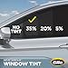 Gila® Heat Shield 35% VLT Automotive Window Tint DIY Heat Control Glare Control Privacy 2ft x 6.5ft (24in x 78in), 35% Dark Smoke (HPB046)