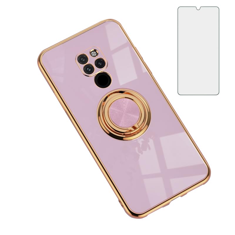 Coque Huawei Mate 20 antichoc hybride TPU avec béquille intégrée et verre