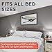 Grandeur Panel Systems Handmade Upholstered Headboard Panels | Peel and Stick Wall Panels | DIY Headboard Panels for Twin, Full, Queen, & King | Denim (4 Piece)