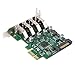 immagine 3JSER, Scheda di espansione PCI Express a 4 Porte PCI-E a USB 3.0, 5 Gbps per Scheda Madre