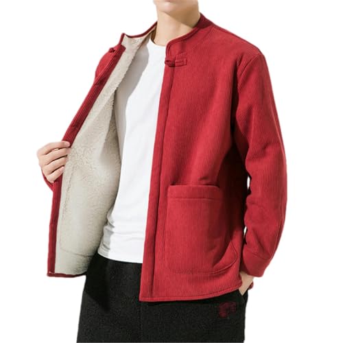 Manteau traditionnel chinois homme coton épais rembourré hiver automne