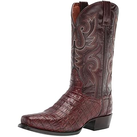 Dan Post Boots Mens Bayou Square Toe Dress Boots Mid Calf - Brown, Brass, 9.5 M Cover