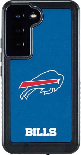 Skinit Waterproof Phone Case Compatible with Galaxy S24 - Officially Licensed NFL Buffalo Bills Distressed Design